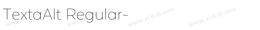 TextaAlt Regular字体转换